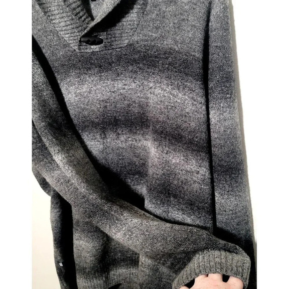 Geoffrey Beene Sweater M Pullover Stretch Wool Blend Classy Business Casual Gray - Picture 4 of 13